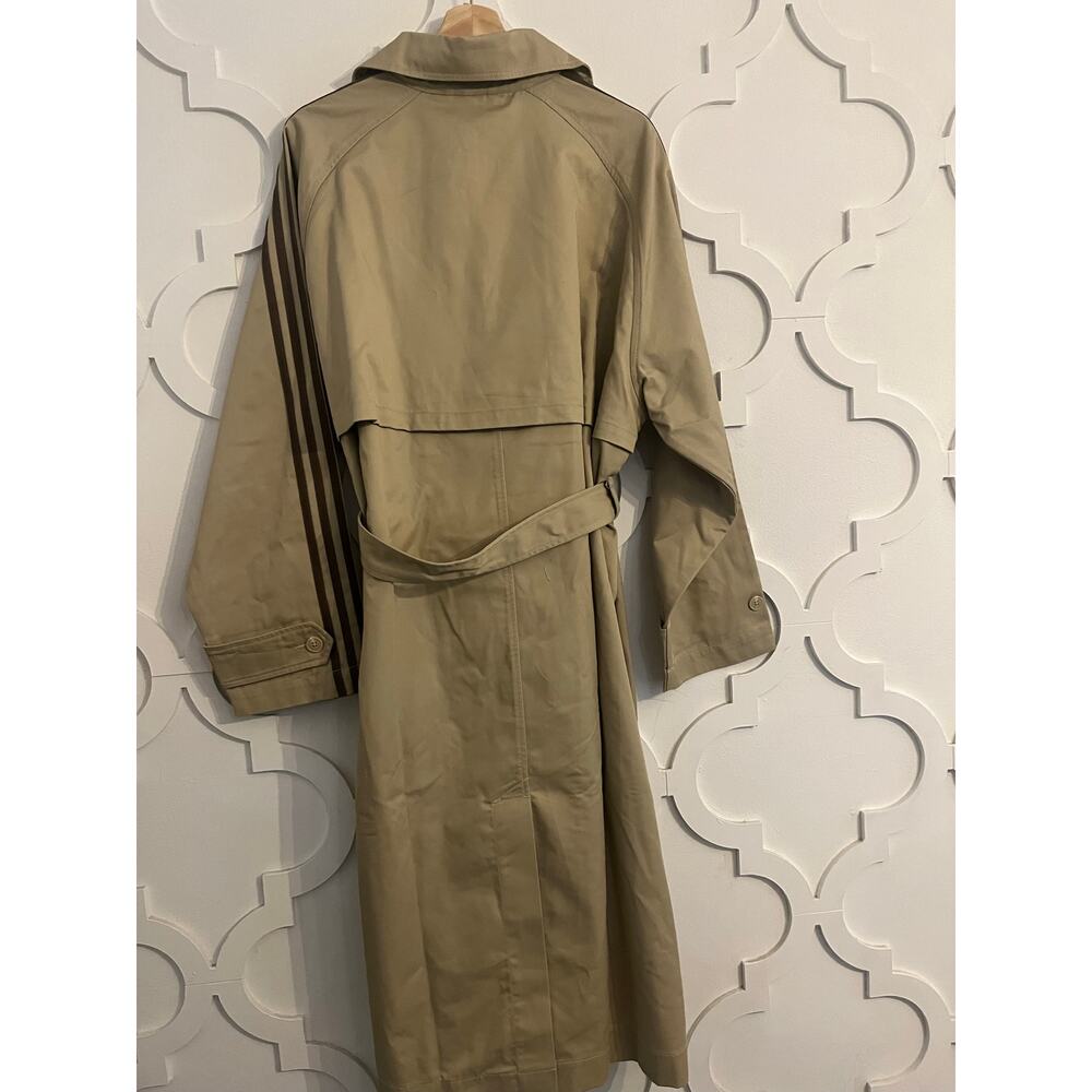 NEW ADIDAS ORIIGINALS 3 Stripe Trench Coat Women's XL KD3734 - Picture 9 of 9